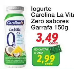 Chama Supermercados Iogurte carolina la vita zero sabores oferta
