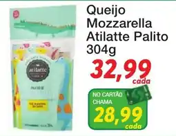 Chama Supermercados Queijo Mozzarella Atilatte Palito oferta