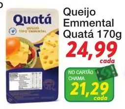 Chama Supermercados Queijo emmental quatá oferta