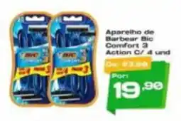 Del Moro Supermercados Aparelho de Barbear Bic Comfort 3 Action C/ 4 und oferta