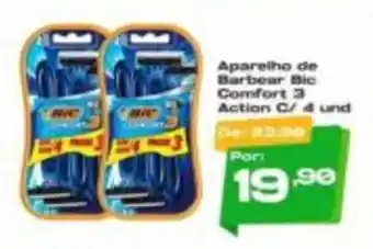 Aparelho de Barbear Bic Comfort 3 Action C/ 4 und