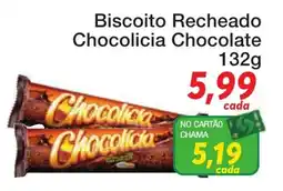 Chama Supermercados Biscoito recheado chocolicia chocolate oferta