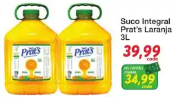 Chama Supermercados Suco Integral Prat's Laranja oferta