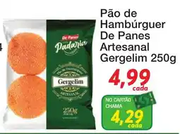 Chama Supermercados Pão de Hambúrguer De Panes Artesanal Gergelim oferta