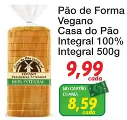 Chama Supermercados Pão de Forma Vegano oferta