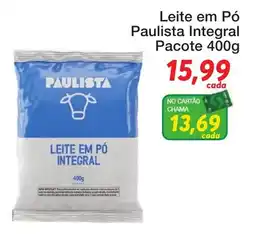 Chama Supermercados Leite em pó paulista integral oferta