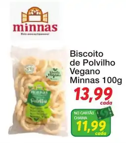 Chama Supermercados Biscoito de Polvilho Vegano Minnas oferta