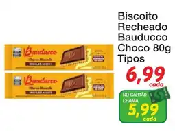 Chama Supermercados Biscoito recheado bauducco choco 80g tipos oferta