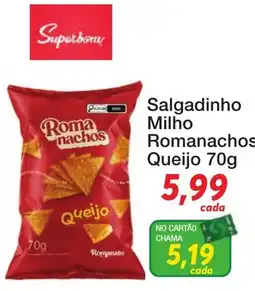 Chama Supermercados Salgadinho Milho Romanachos Queijo oferta
