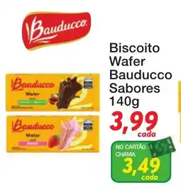 Chama Supermercados Biscoito Wafer Bauducco Sabores oferta