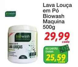 Chama Supermercados Lava Louça em Pó Biowash Maquina oferta