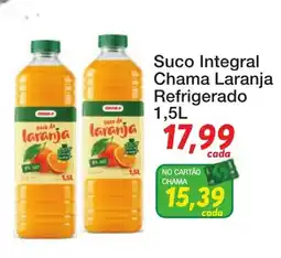 Chama Supermercados Suco integral chama laranja refrigerado oferta
