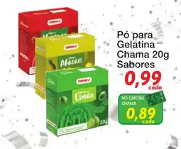 Chama Supermercados Pó para Gelatina Chama oferta