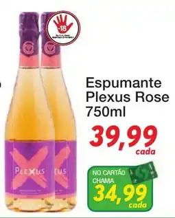 Chama Supermercados Espumante Plexus Rose oferta