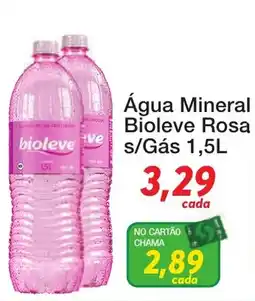 Chama Supermercados Água Mineral Bioleve Rosa oferta