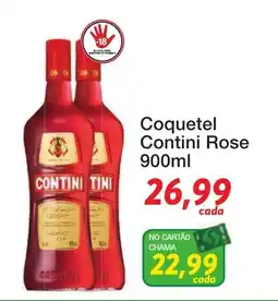 Chama Supermercados Coquetel Contini Rose oferta