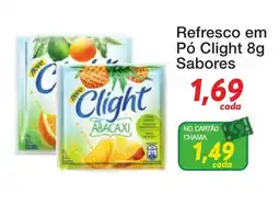 Chama Supermercados Refresco em Pó Clight 8g Sabores oferta