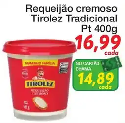 Chama Supermercados Requeijão cremoso tirolez tradicional oferta