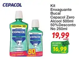 Chama Supermercados Kit Enxaguante Bucal Cepacol Zero Alcool oferta