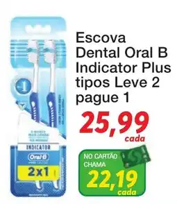 Chama Supermercados Escova Dental Oral B Indicator Plus tipos oferta