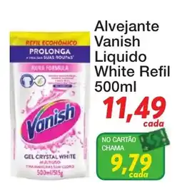 Chama Supermercados Alvejante Vanish Líquido White Refil oferta