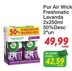 Chama Supermercados Pur Air Wick Freshmatic Lavanda oferta