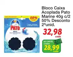 Chama Supermercados Bloco Caixa Acoplada Pato Marine oferta