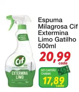 Chama Supermercados Espuma milagrosa cif extermina limo gatilho oferta