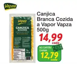 Chama Supermercados Canjica branca cozida a vapor vapza oferta