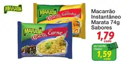 Chama Supermercados Macarrão instantâneo marata 74g sabores oferta