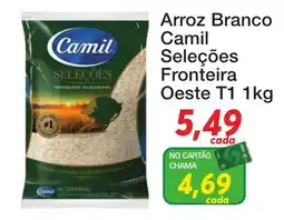 Chama Supermercados Arroz branco camil seleções fronteira oeste t1 oferta