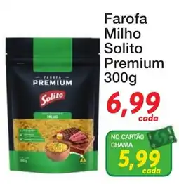 Chama Supermercados Farofa Milho Solito Premium oferta