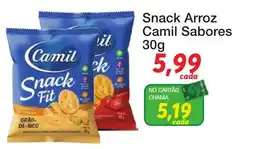 Chama Supermercados Snack Arroz Camil Sabores oferta