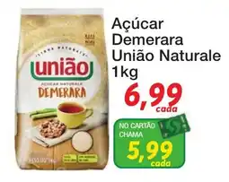 Chama Supermercados Açúcar Demerara União Naturale oferta