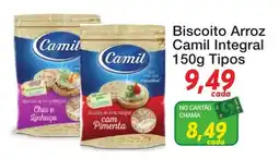 Chama Supermercados Biscoito Arroz Camil Integral oferta