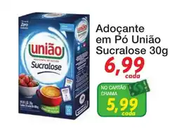 Chama Supermercados Adoçante em pó união sucralose oferta