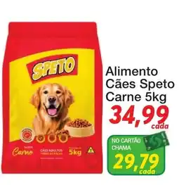 Chama Supermercados Alimento Cães Speto Carne oferta