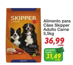 Chama Supermercados Alimento para Cães Skipper Adulto Carne oferta