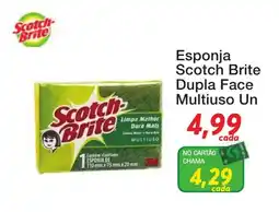 Chama Supermercados Esponja scotch brite dupla face multiuso oferta