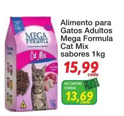 Chama Supermercados Alimento para Gatos Adultos Mega Formula Cat Mix oferta