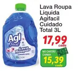 Chama Supermercados Lava Roupa Liquida Agifacil Cuidado Total oferta