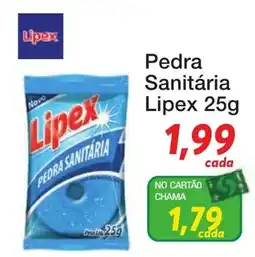 Chama Supermercados Pedra sanitária lipex oferta