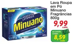 Chama Supermercados Lava Roupa em Pó Minuano Fragrâncias oferta