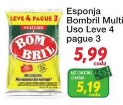 Chama Supermercados Esponja Bombril Multiuso oferta