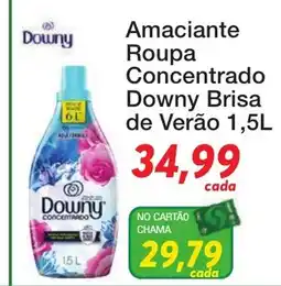 Chama Supermercados Amacianta roupa concentrado downy brisa de verão oferta