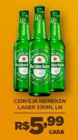 DB Supermercados Cerveja heineken lager oferta