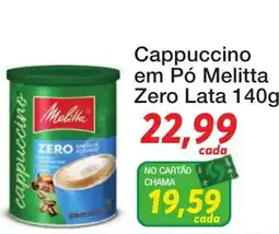 Chama Supermercados Cappuccino em Pó Melitta Zero oferta