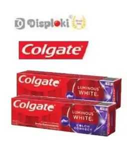 Chama Supermercados Colgate luminous white oferta