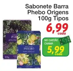Chama Supermercados Sabonete Barra Phebo Origens oferta