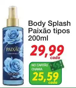 Chama Supermercados Body splash paixão tipos oferta